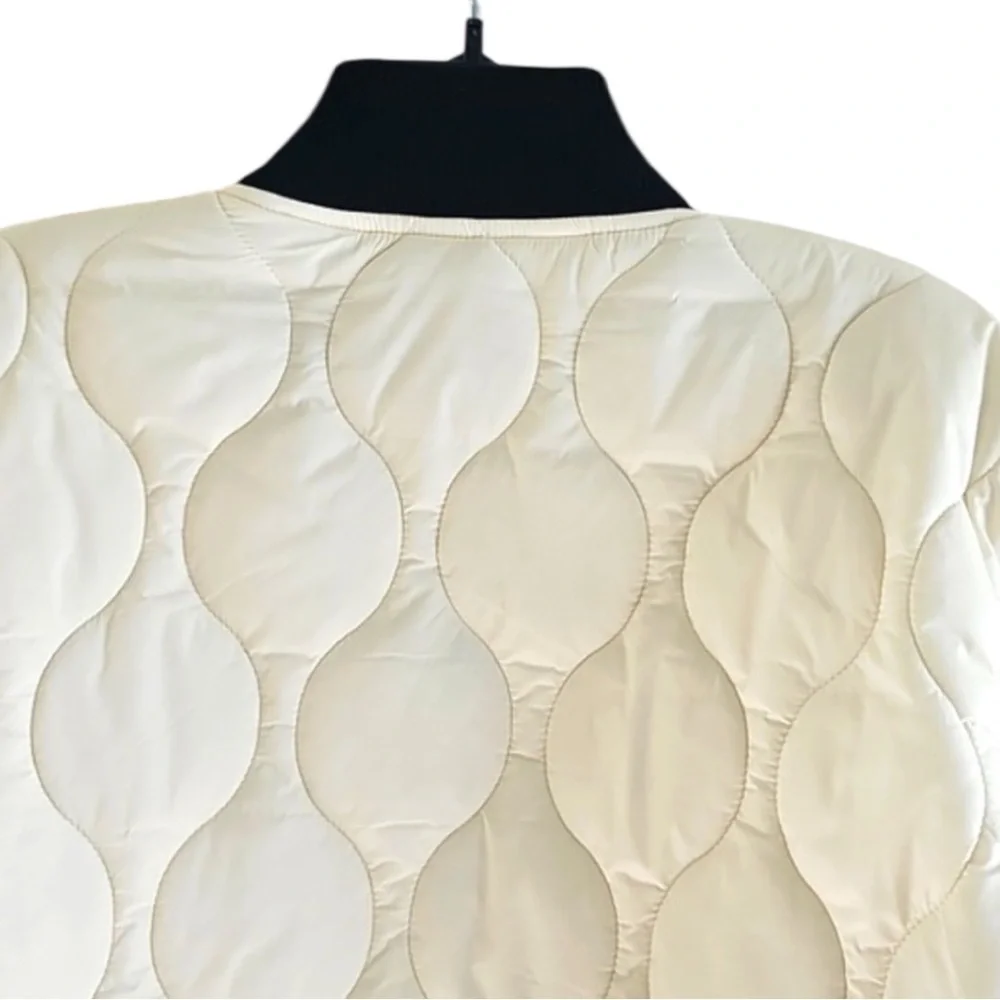 NWT Steve Madden Quilted Military Liner Jacket XS Oatmeal
